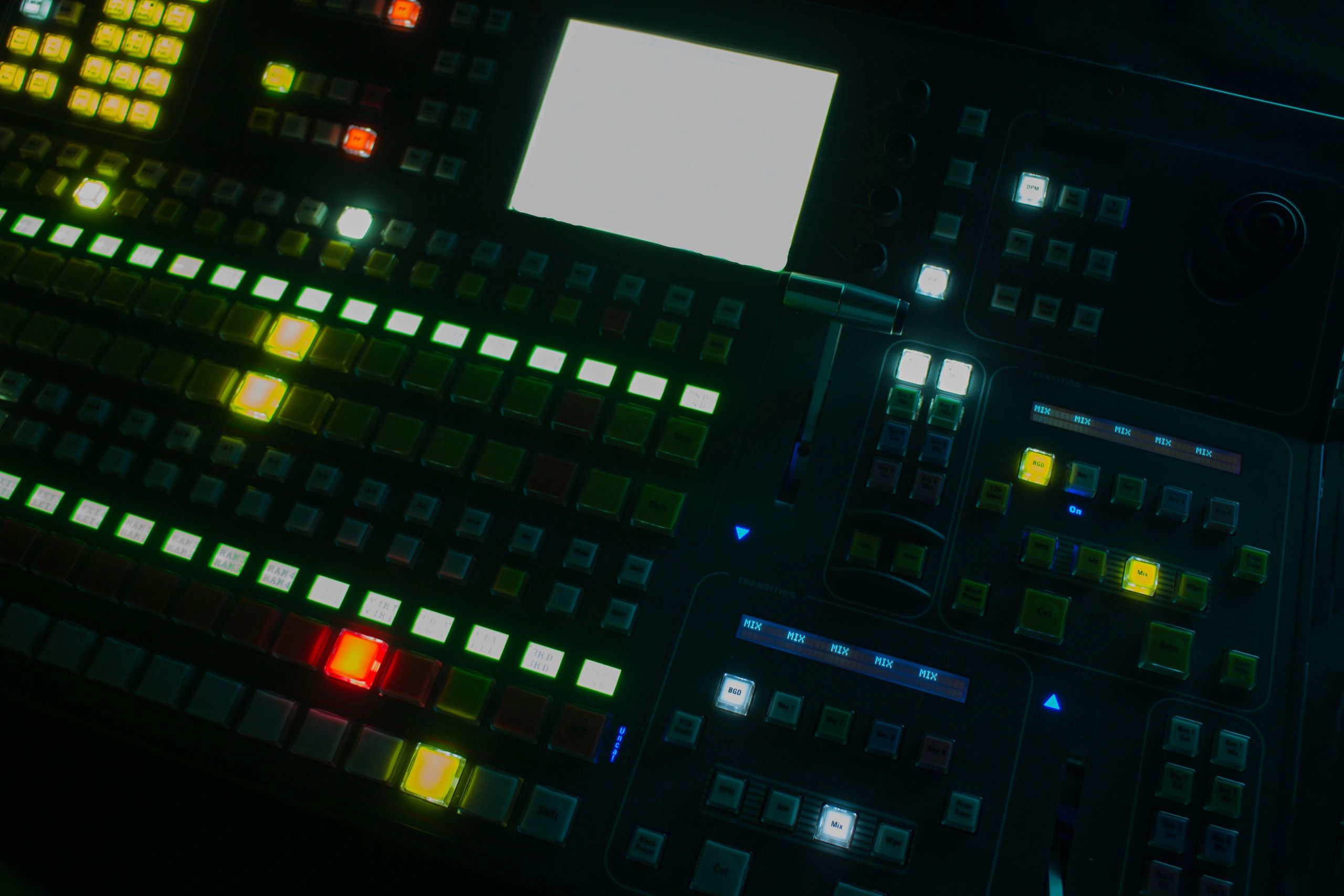 Broadcast control panel and digital production equipment